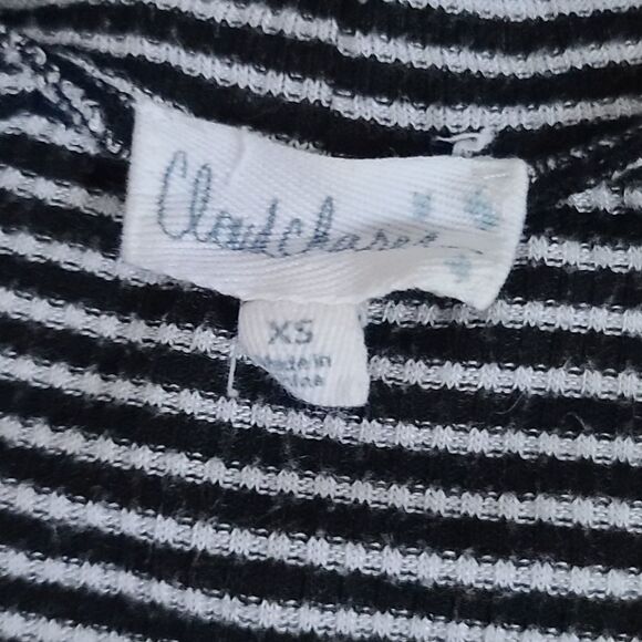 Cloud chaser Black & White Striped Cut Out Tank - Picture 6 of 10